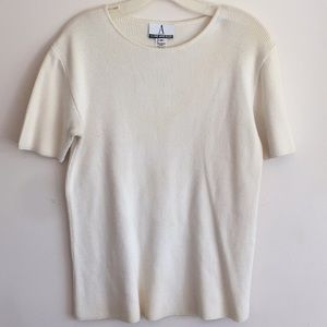 Anne Klein ribbed t shirt